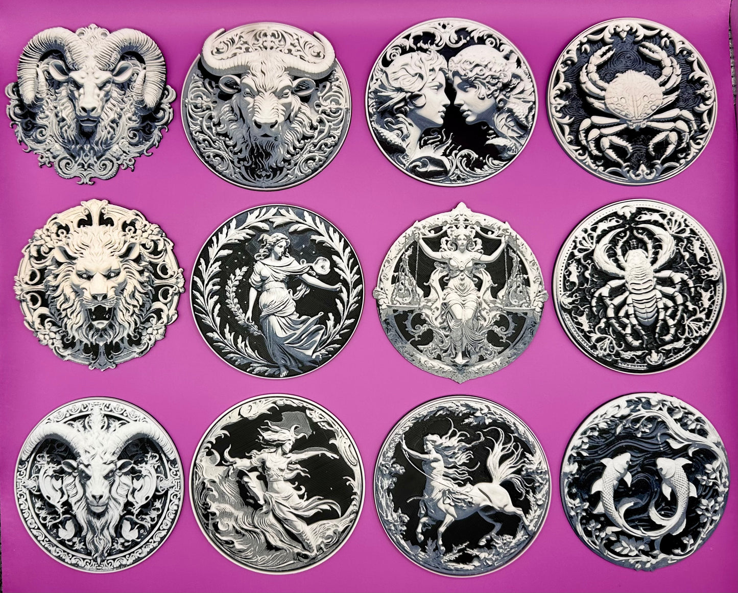 Zodiac Refrigerator Magnets