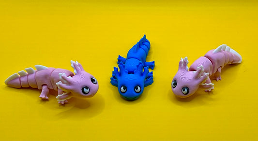 Articulated 3D printed Axolotl