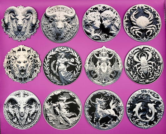 Zodiac Refrigerator Magnets